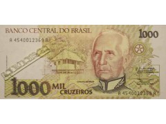 Банкнота Бразилия 1000 (тысяча) крузейро 1990 год. Pick 231a. UNC
