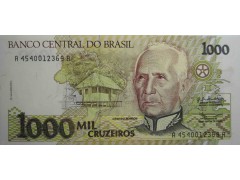 Банкнота Бразилия 1000 (тысяча) крузейро 1990 год. Pick 231b. UNC