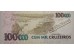 Банкнота Бразилия 100000 (сто тысяч) крузейро 1993 год. Pick 238. UNC