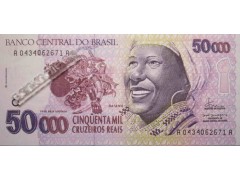 Банкнота Бразилия 50000 (пятьдесят тысяч) крузейро 1994 год. Pick 242. UNC