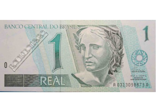 Банкнота Бразилия 1 (один) реал 1994 год. Pick 243a. UNC