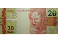 Банкнота Бразилия 20 (двадцать) реалов 2010 год. Pick 255a. UNC