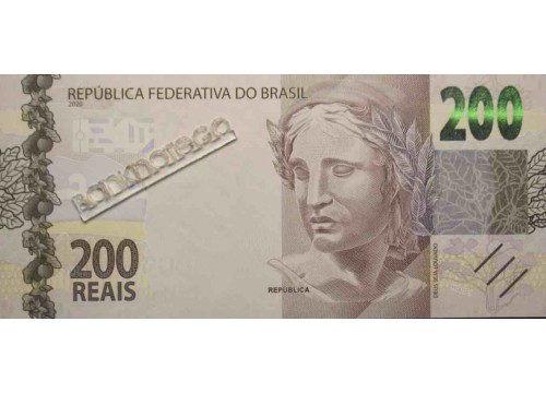 Банкнота Бразилия 200 (двести) реалов 2020 год. Pick w258. UNC