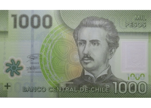 Банкнота Чили 1000 (тысяча) песо 2021 год. Pick 161. UNC