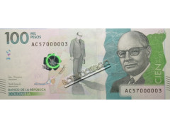 Банкнота Колумбия 100000 (сто ттысяч) песо 2019 год. Pick 463c. UNC