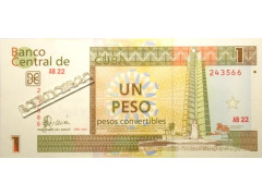 Банкнота  Куба 1 (один) песо 2006 год. Pick FX 46. UNC