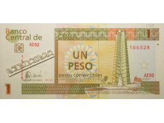 Банкнота  Куба 1 (один) песо 2007 год. Pick FX 46. UNC