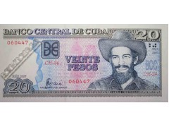 Банкнота Куба 20 (двадцать) песо 2005 год. Pick 122b. UNC