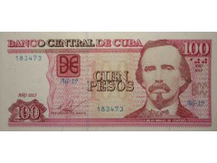 Банкнота Куба 100 (сто) песо 2013 год. Pick 129e. UNC