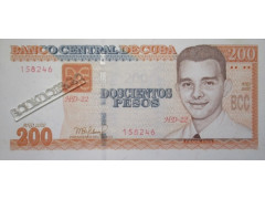 Банкнота Куба 200 (сто) песо 2020 год. Pick 130.4. UNC