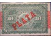Банкнота Куба 10 (десять) песо 1896 год. Pick 49d. UNC