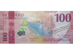 Банкнота Кюрасао и Сен-Мартен 100 (сто) гульденов 2025 года. Pick 4. UNC