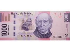 Банкнота Мексика 1000 (тысяча) песо 2006 год. Pick 127b. Серия B. UNC