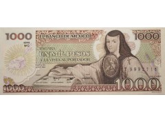 Банкнота Мексика 1000 (тысяча) песо 1984 год. Pick 81. Серия WC. UNC