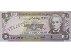 Банкнота Никарагуа 100 (сто) кордоба 1979 год. Pick 137.1. UNC