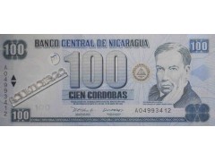 Банкнота Никарагуа 100 (сто) кордоба 2002 год. Pick 194. UNC