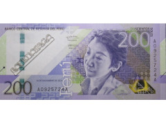 Банкнота Перу 200 (двести) соль 2021 год. Pick 200. UNC