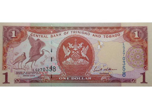 Банкнота Тринидад и Тобаго 1 (один) доллар 2006 год. Pick 46. UNC