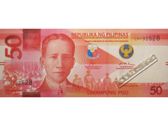Банкнота Филиппины 50 (пятьдесят) песо 2024 год. Pick W231A2. UNC