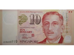 Банкнота Сингапур 10 (десять) долларов 2004-2018 год. Pick 48c. UNC