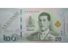 Банкнота Тайланд 20 (двадцать) Бат 2018 год. Pick 135b.1.2. UNC