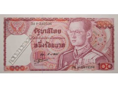 Банкнота Тайланд 100 (сто) Бат 1978 год. Pick 89.7. UNC