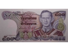 Банкнота Тайланд 500 (пятьсот) Бат 1988-96 год. Pick 91.3. UNC