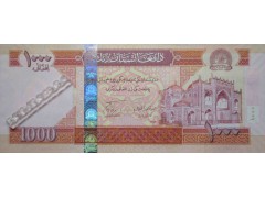 Банкнота Афганистан 1000 (тысяча) афгани 2010 год. Pick 77b. UNC