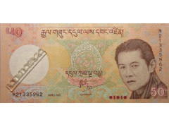 Банккнота Бутан 50 (пятьдесят) нгултрум 2021 год. Pick 31c. UNC