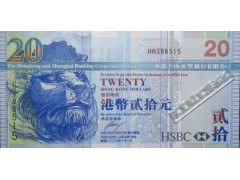 Банкнота Гонконг 20 (двадцать) долларов 2006 год. Pick 207c. UNC