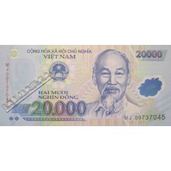 Банкнота Вьетнам 20000 (двадцать тысяч) донг 2009 год. Pick 120d. UNC