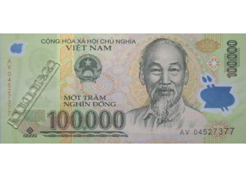 Банкнота Вьетнам 100000 (сто тысяч) донг 2004 год. Pick 122a. UNC