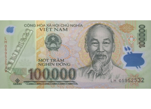 Банкнота Вьетнам 100000 (сто тысяч) донг 2005 год. Pick 122b. UNC