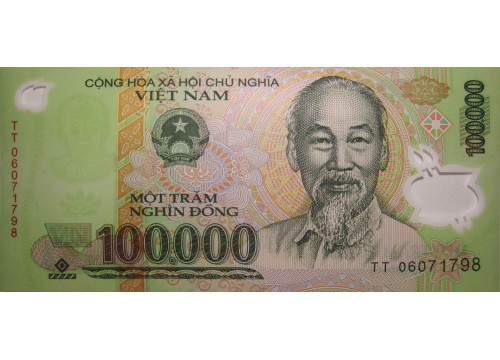 Банкнота Вьетнам 100000 (сто тысяч) донг 2006 год. Pick 122с. UNC