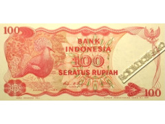 Банкнота Индонезия 100 (сто) рупий 1984 год. Pick 122b. UNC