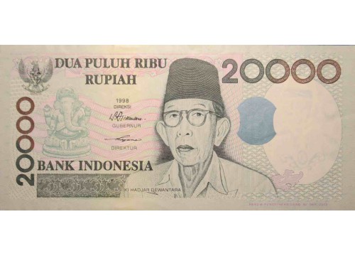 Банкнота Индонезия 20000 (двадцать тысяч) рупий 2002 год. Pick 138e. UNC