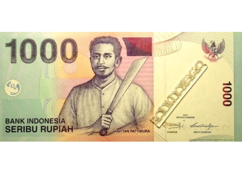 Банкнота Индонезия 1000 (тысяча) рупий 2011 год. Pick 141k. UNC