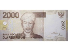 Банкнота Индонезия 2000 (две тысячи) рупий 2015 год. Pick 148g. UNC