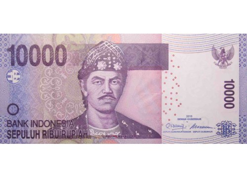 Банкнота Индонезия 10000 (десять тысяч) рупий 2010 год. Pick 150a. UNC