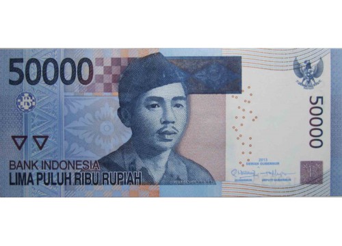 Банкнота Индонезия 50000 (пятьдесят тысяч) рупий 2013 год. Pick 152d. UNC