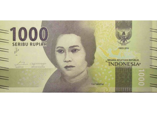 Банкнота Индонезия 1000 (тысяча) рупий 2016 год. Pick 154. UNC