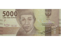 Банкнота Индонезия 5000 (пять тысяч) рупий 2018 год. Pick 156c2. UNC
