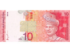 Банкнота Малайзия 10 (десять) ринггит 2001 год. Pick 42a. UNC