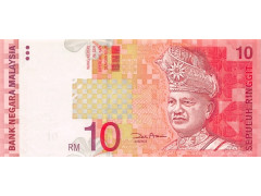 Банкнота Малайзия 10 (десять) ринггит 2001 год. Pick 42d. UNC