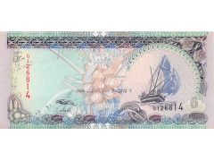Банкнота Мальдивские о-ва 5 (пять) руфий 2006 год. Pick 18d. VF