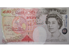 Банкнота Англия 50 (пятьдесят) фунтов 1994 год. Pick 388a. UNC