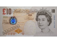 Банкнота Англия 10 (десять) фунтов 2000 год. Pick 389a. UNC