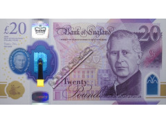 Банкнота Англия 20 (двадцать) фунтов 2023 год. Pick w400. UNC