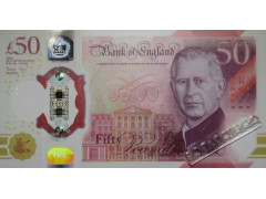 Банкнота Англия 50 (пятьдесят) фунтов 2023 год. Pick W401. UNC
