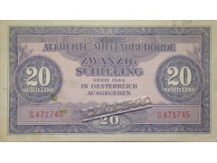Банкнота Австрия 20 (двадцать) шиллингов 1944 год. Pick 107. XF